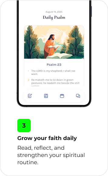 3. Grow your faith daily