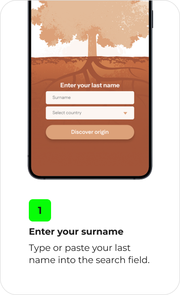 1. Enter your surname
