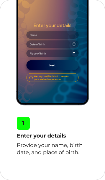 1. Enter your details