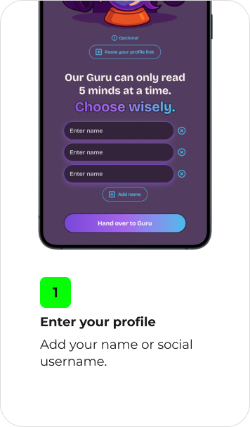 1. Enter your profile